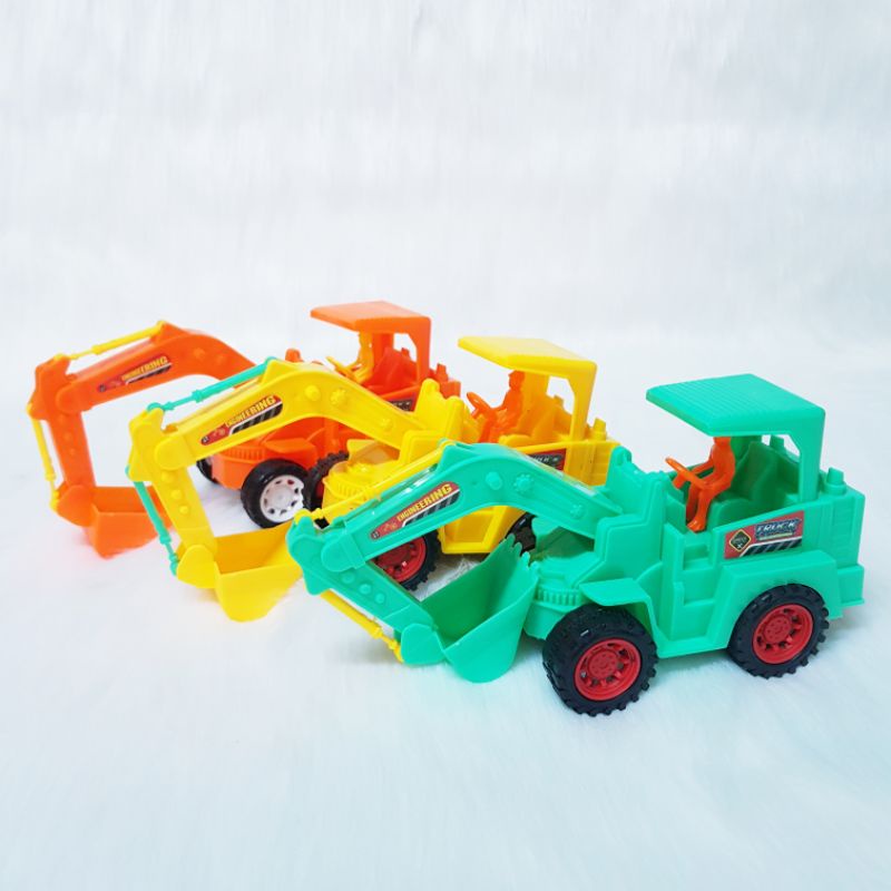 Đồ chơi xe máy xúc người lái bánh đà 667-14