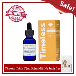 Trị Thâm Sáng Da Timeless Vitamin C+E+Ferulic Acid Serum 30ml Chip Skincare