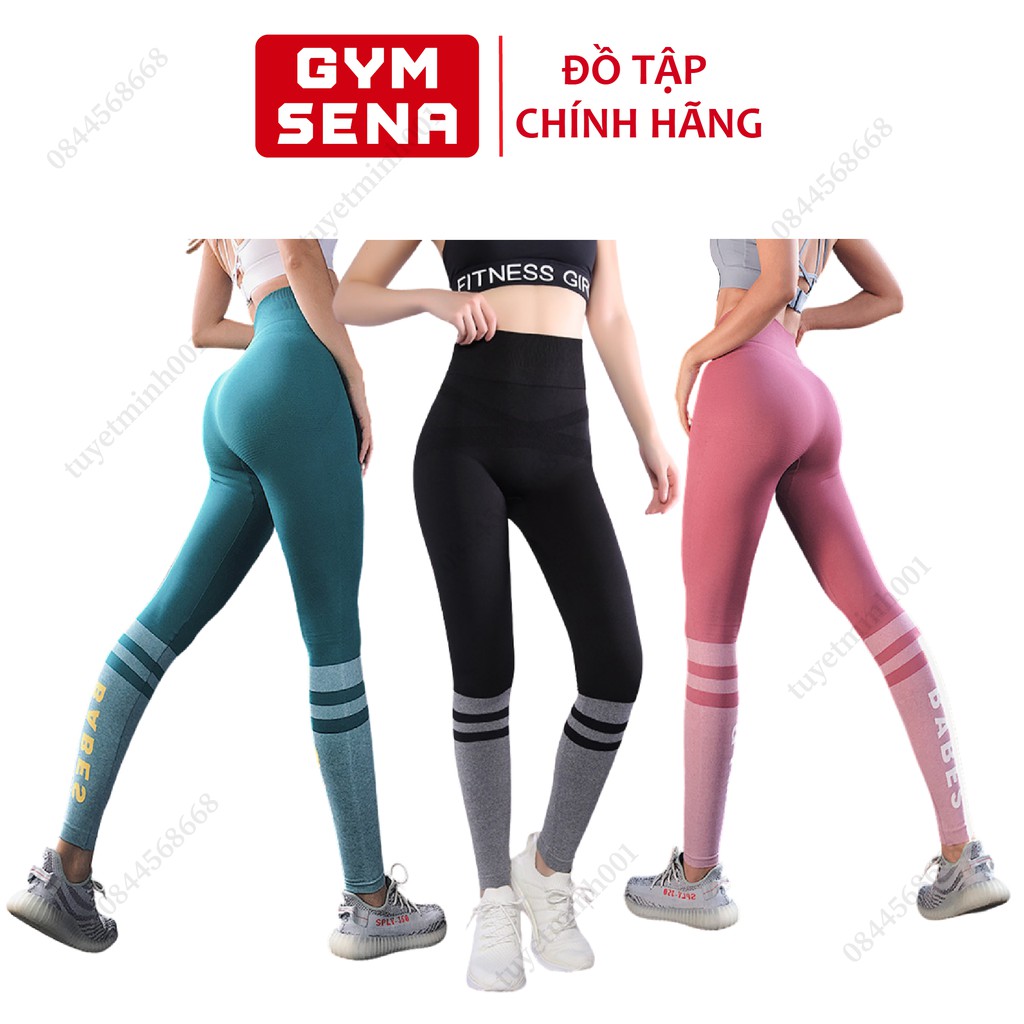 Quần Tập Gym Yoga Nâng Mông, Chất Vải Co Giãn Thoáng Mát, Cạp Cao | WebRaoVat - webraovat.net.vn