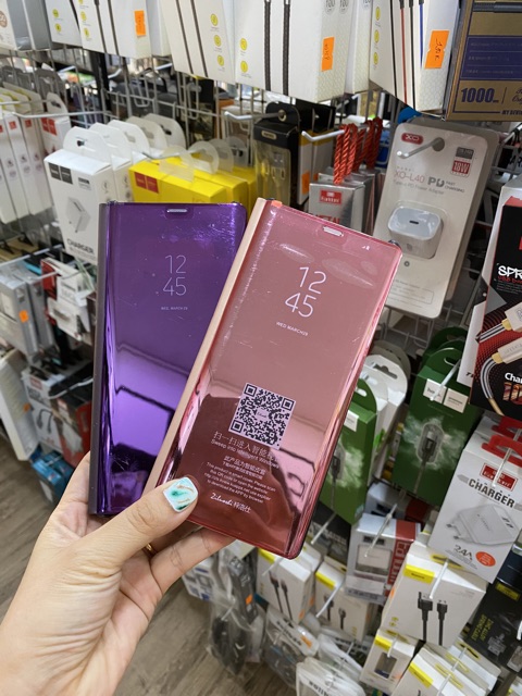 Bao gương/bao da sam sung Note8/Note 8/Note 9/Note9/J7prime/J7 prime/J7pro/J7 pro-Ảnh Thật Shop Tự Chụp