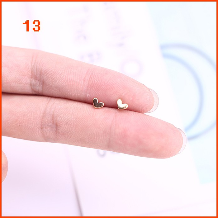 Bông Tai Mạ Vàng / Bạc Đính Đá zircon Tinh Tế Thời Trang Cho Nữ