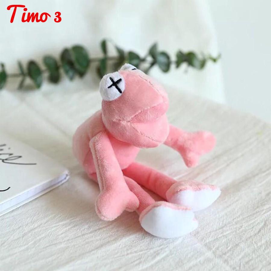 Móc khóa cute ếch chân dài dễ thương treo balo túi xách MK