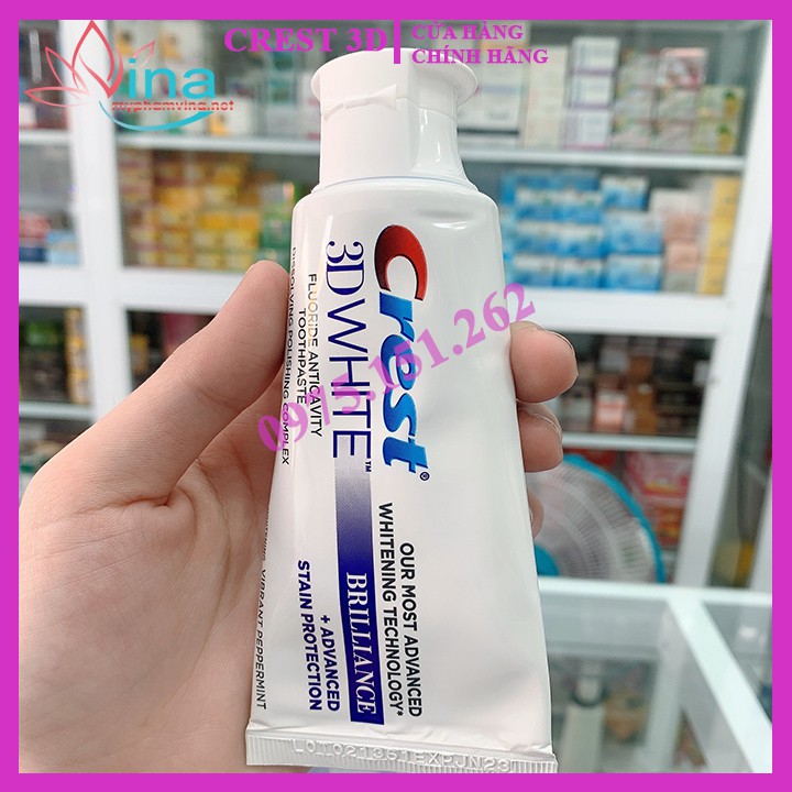Kem đánh răng Crest 3D White Brilliance 116g