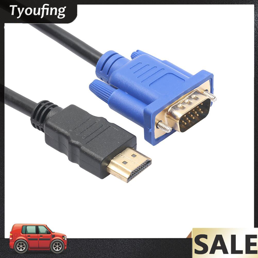 Cáp Chuyển Đổi Hdmi-Compatible Từ Male Sang Vga Hd Male 15pin Adapter 1080p 6ft