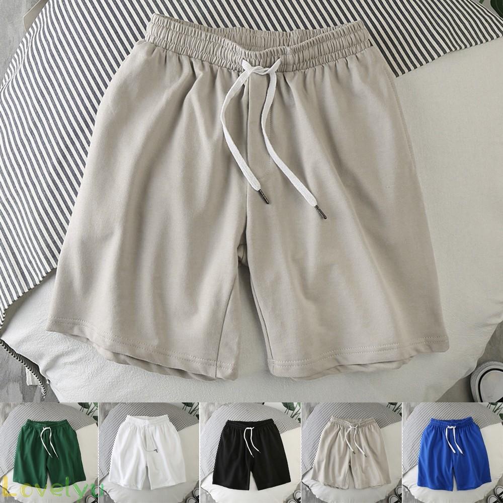 【LOVELYU】Shorts M-3XL Sport Sports Pants Summer Three-Quarter Pants Comfortable【Good Quality】