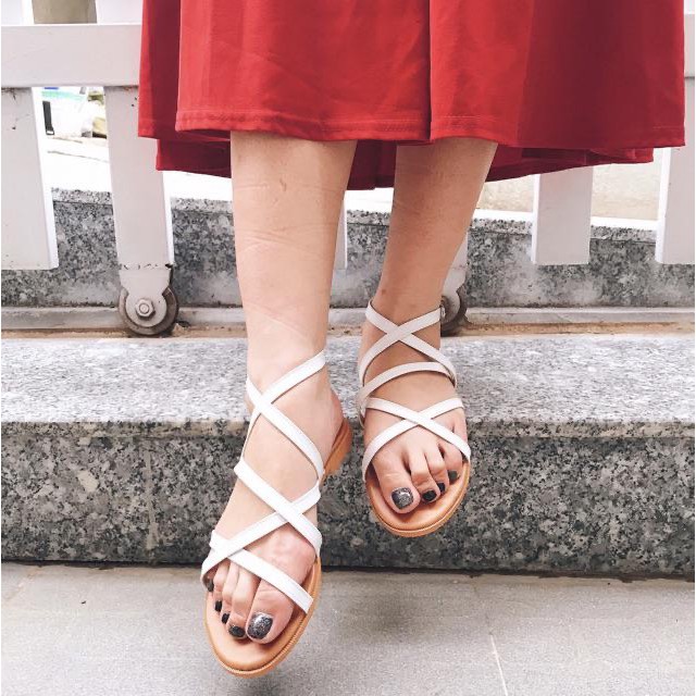 Giày sandal dây chéo xx đi biển B