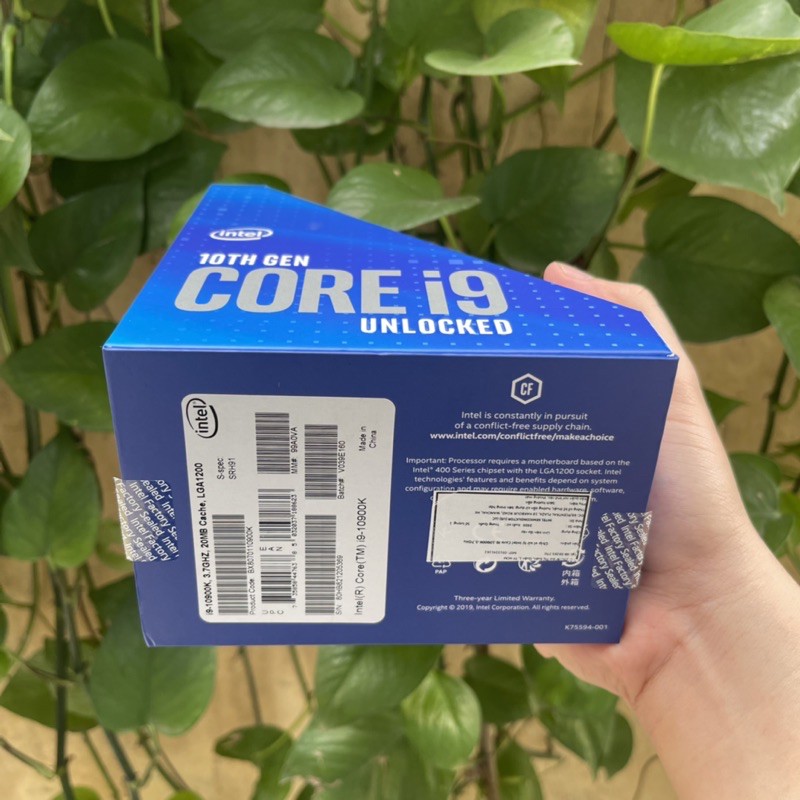 Vỏ hộp CPU Intel Core i9 10900K Box vi xử lý 10900K | BigBuy360 - bigbuy360.vn