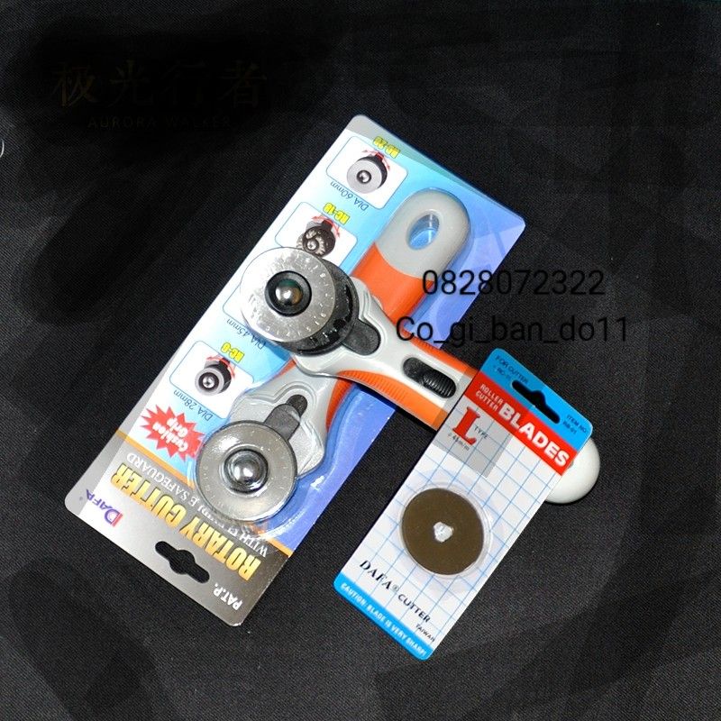 Dao Lăn 45mm Có Chốt An Toàn &amp; Lưỡi Dao Thay Thế.