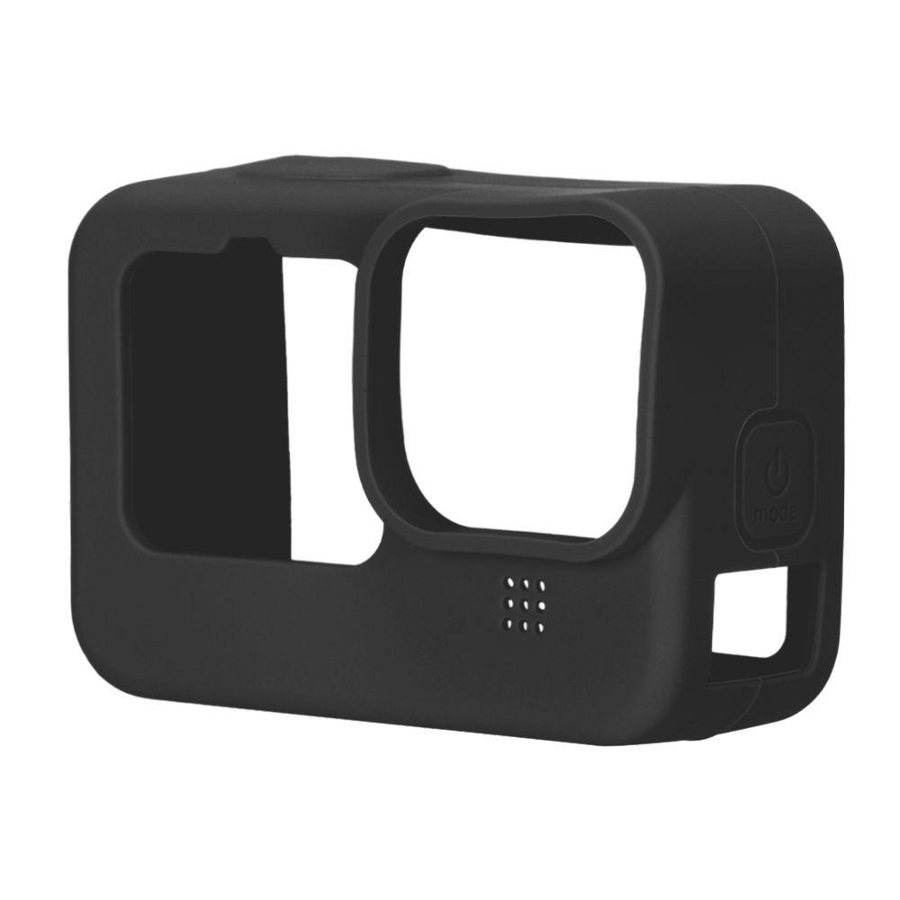 BEBETTERM Vỏ Silicone Mềm Bảo Vệ Ống Kính Máy Ảnh Gopro Hero 10 Màu Đen