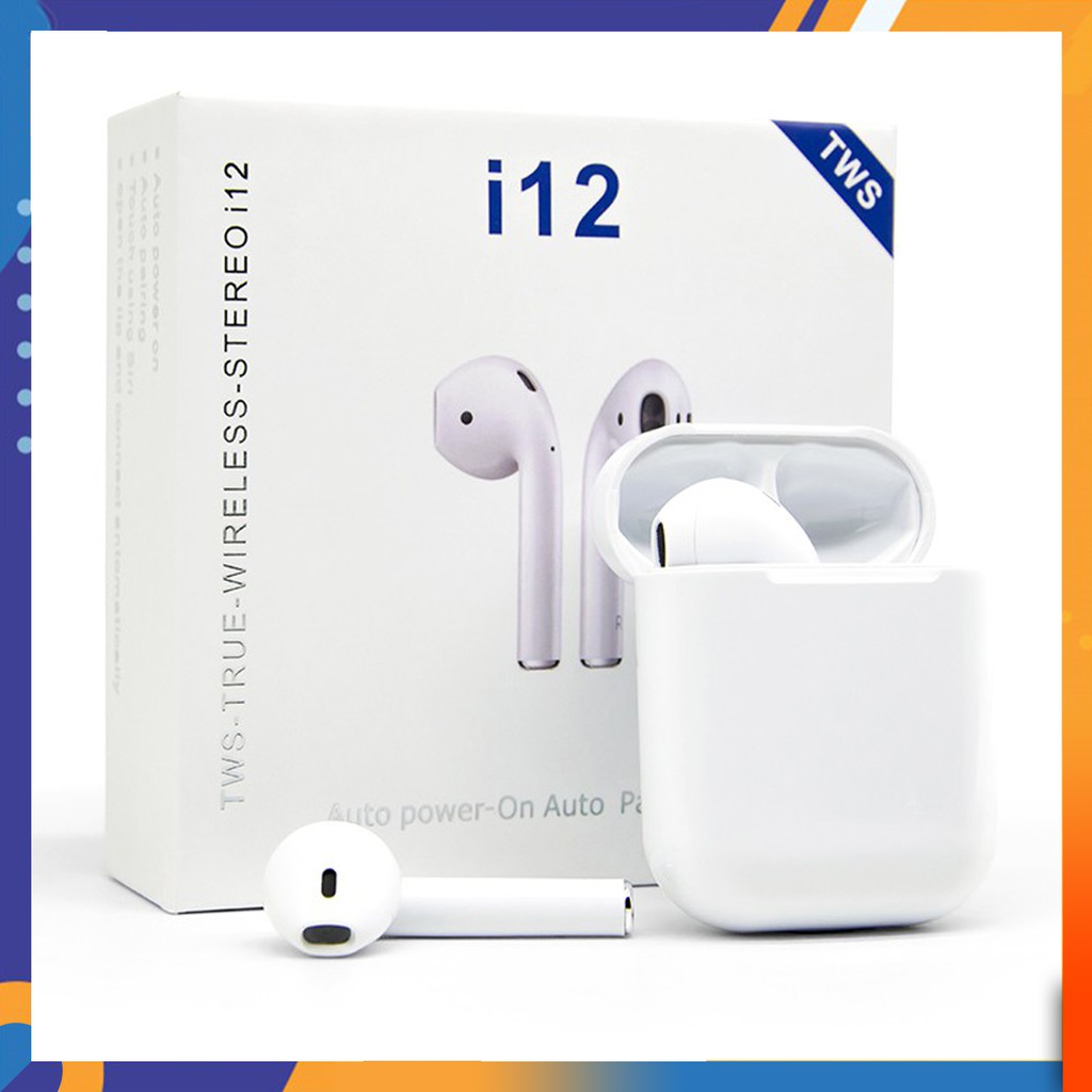 Tai Nghe Bluetooth chính hãng i12 TWS điều khiển cảm ứng cho Android iOS