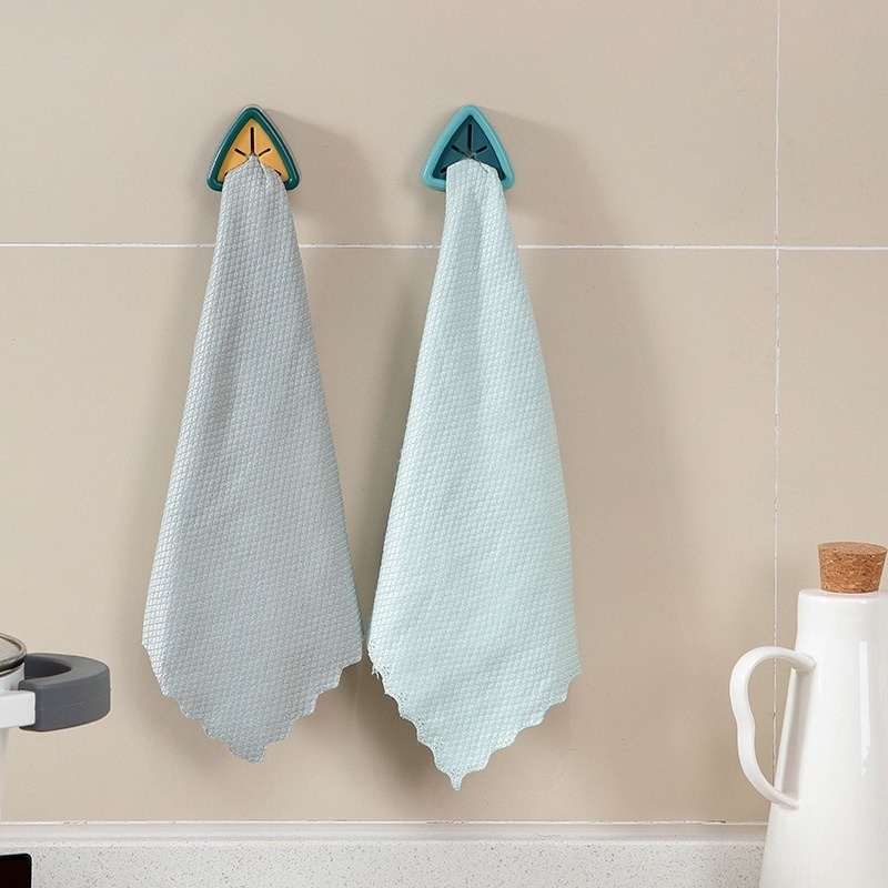 1 Móc Treo Khăn Gắn Lưng Tự Dính Không Cần Khoan Chống Nước Chịu Lực Tốt Tiện Dụng Cho Nhà Bếp/Phòng Tắm