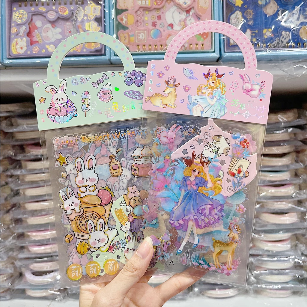 Set sticker cute, hình dán dễ thương