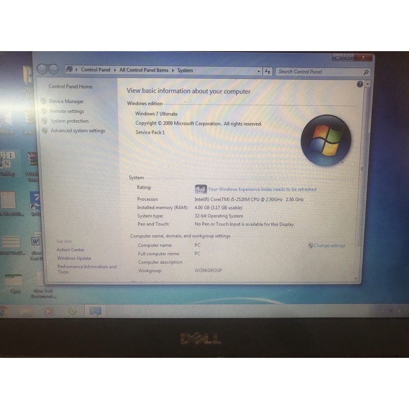 Laptop Dell Latitude E5420 Core i5 ,4GB DDR3,500GB HDD