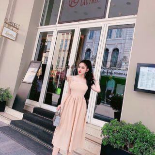Đầm maxi có mod ngực (53 kg trở lại)