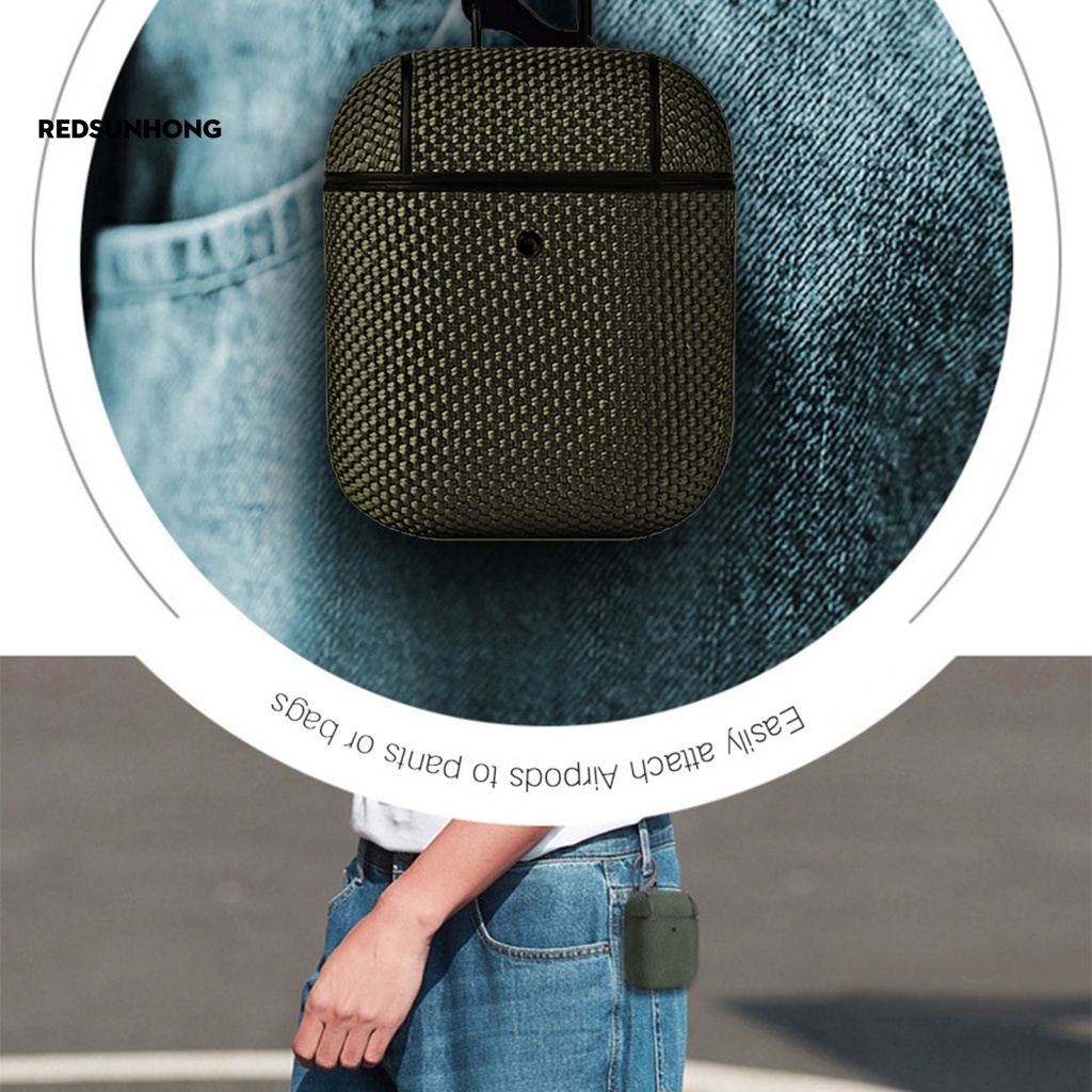 Vỏ Bảo Vệ Hộp Sạc Tai Nghe Không Dây Bện Nylon Chống Nước