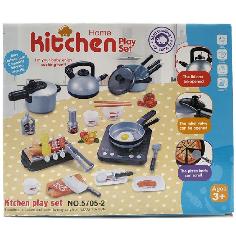 Bộ đồ chơi nấu ăn 36 chi tiết - Bộ đồ chơi làm bếp cho Bé