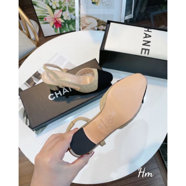 hm(ẢNH THẬT) Sandal 6p Vá Mũi Da Mềm Êm Fullbox Bill Túi Hãng Cao Cấp