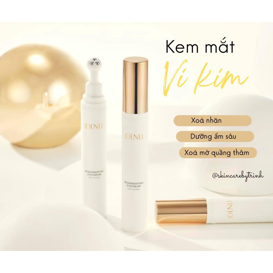 Kem mắt vi kim IDENEL 20ml - kết hợp giữa công nghệ vi kim sinh học và peptide - xóa nhăn Giảm quầng thâm, bọng mắt