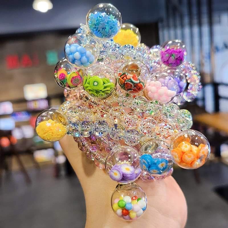 ❄️Vòng đeo tay cho bé gái pha lê trong suốt