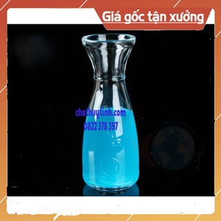 Ly thủy tinh eo trà sữa 300ml-500ml