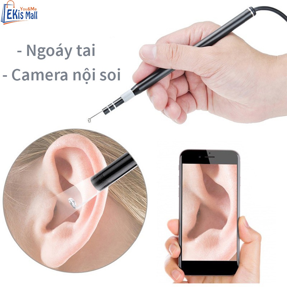 Ngoáy tai Lấy ráy tai có Camera có Đèn nội soi tai mũi họng