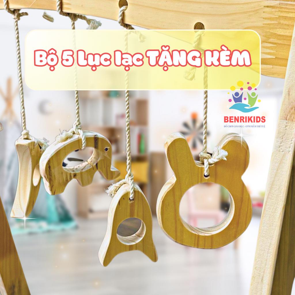 Kệ Chữ A Bằng Gỗ An Toàn Cho Bé - Đồ Chơi Phát Triển Toàn Diện - Giá Xưởng