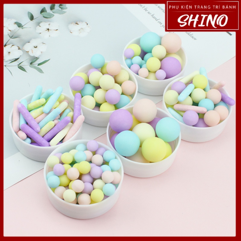 Sprinkle/Cốm/Hạt Rắc Trang Trí Bánh Màu Pastel Phong Cách Hàn Quốc Hộp 130g