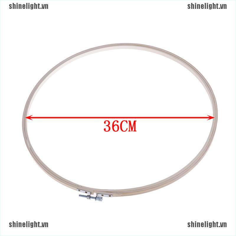 Khung gỗ tre 36/40cm hỗ trợ thêu vải chuyên nghiệp