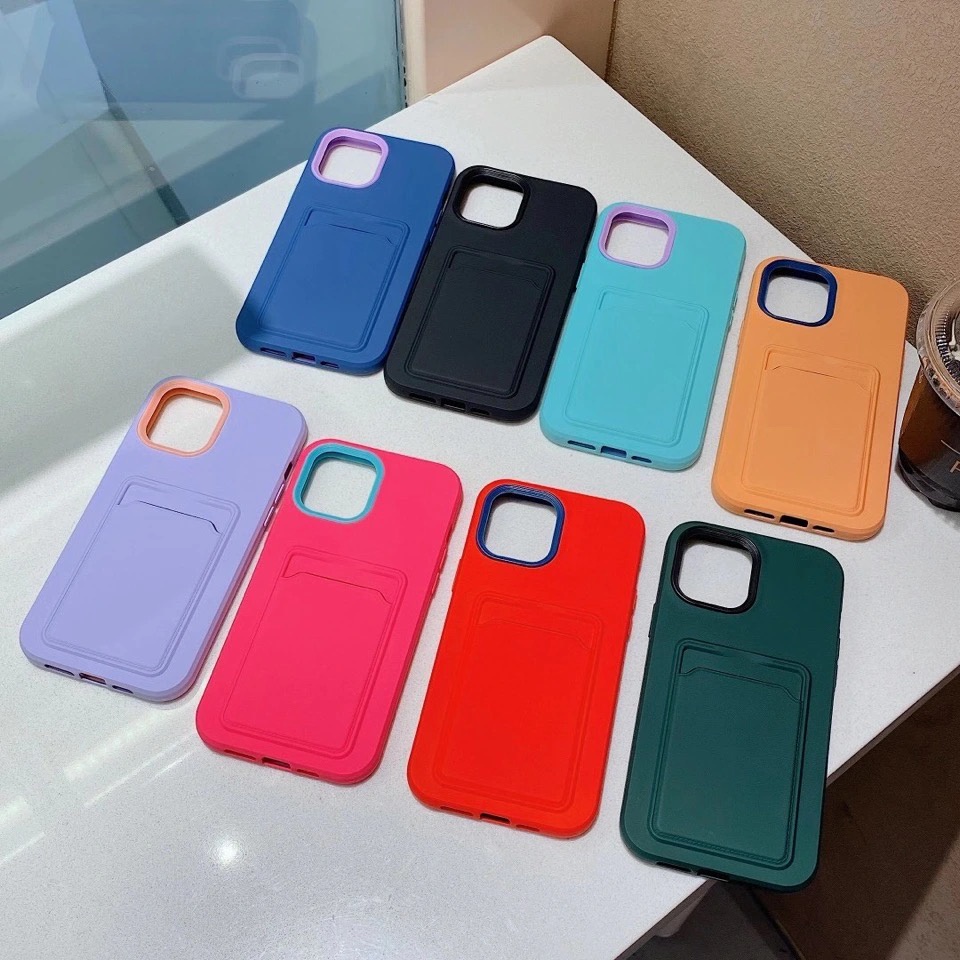 iPhone 13 Pro Max Ốp điện thoại có ngăn đựng thẻ cho Iphone 12 Mini Pro Max 11 Pro Max Xr Xs Max 6 7 8 Plus | BigBuy360 - bigbuy360.vn