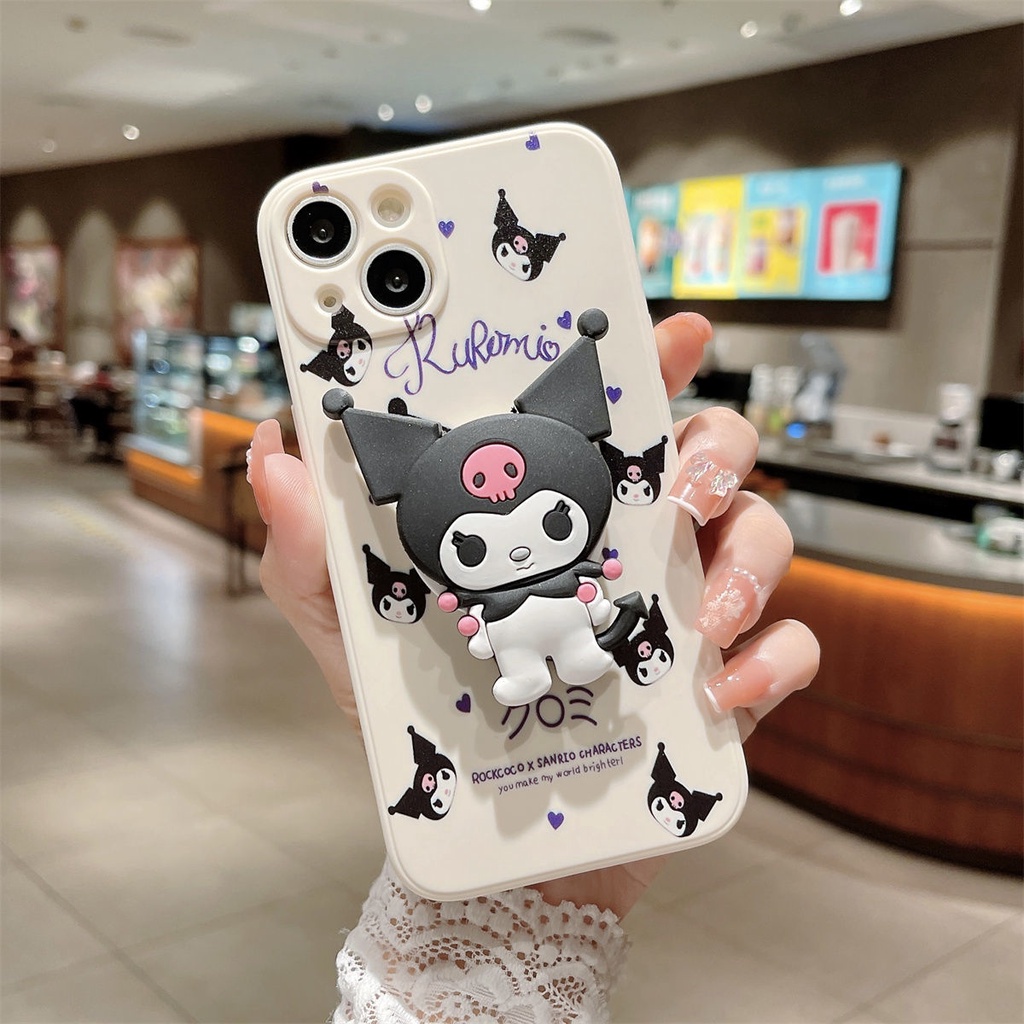 Ốp Điện Thoại Họa Tiết Kuromi Nhật Bản Cho iPhone 4 Trong 1 14 13 12 11 Pro Max mini SE 2020 X XS XR 8 7 6 6s Plus