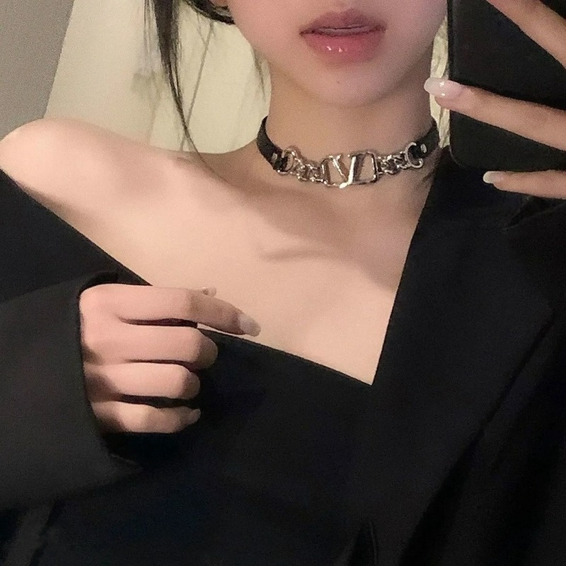 Vòng Cổ choker Bằng Da Phong Cách Âu Mỹ Thời Trang Cho Nữ