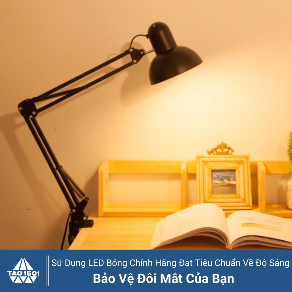 Đèn Học Kẹp Bàn Kẹp Bàn Chắc Chắn PIXAR. Bóng LED Đổi Màu Thông Minh 3 Chế Độ