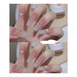 Móng giả hồng thạch gấu cầu vồng đáng yêu