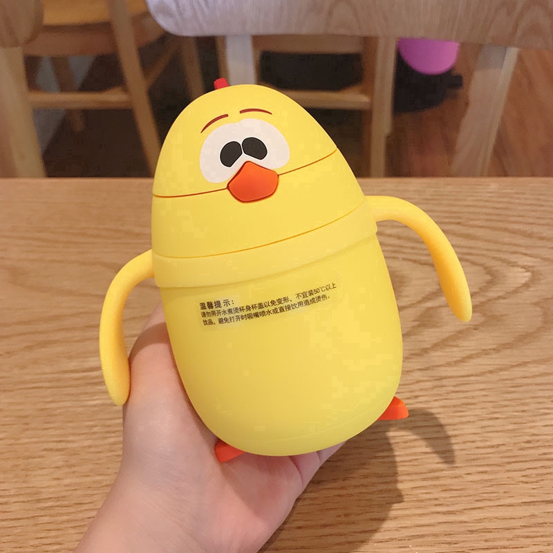 Bình nước giữ nhiệt cao cấp hình gà con đáng yêu