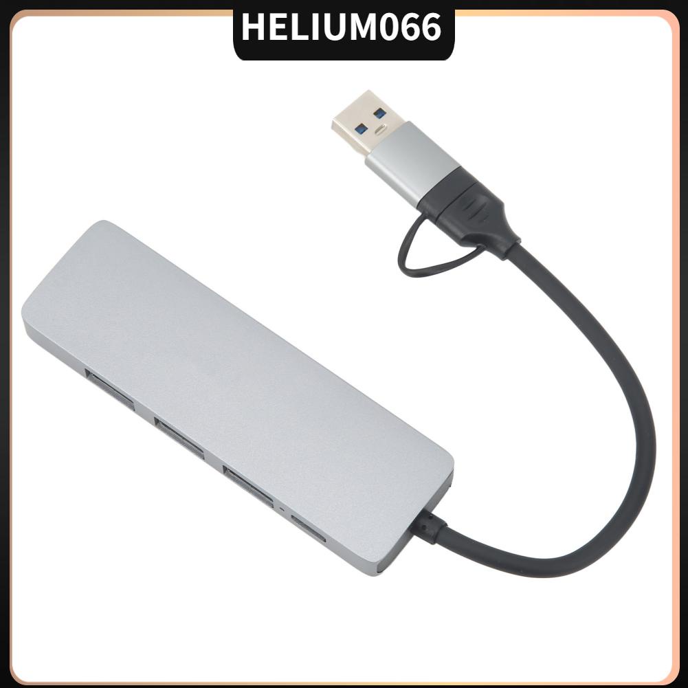 Helium066 4in1 USB C HUB 5V DC Bộ chuyển đổi Hub cho Máy tính Điện thoại Di động