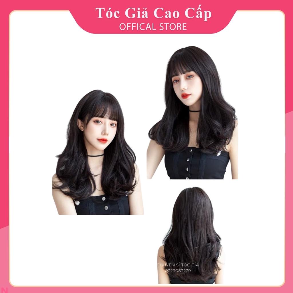 Tóc giả nguyên đầu xoăn nhẹ, qs2277