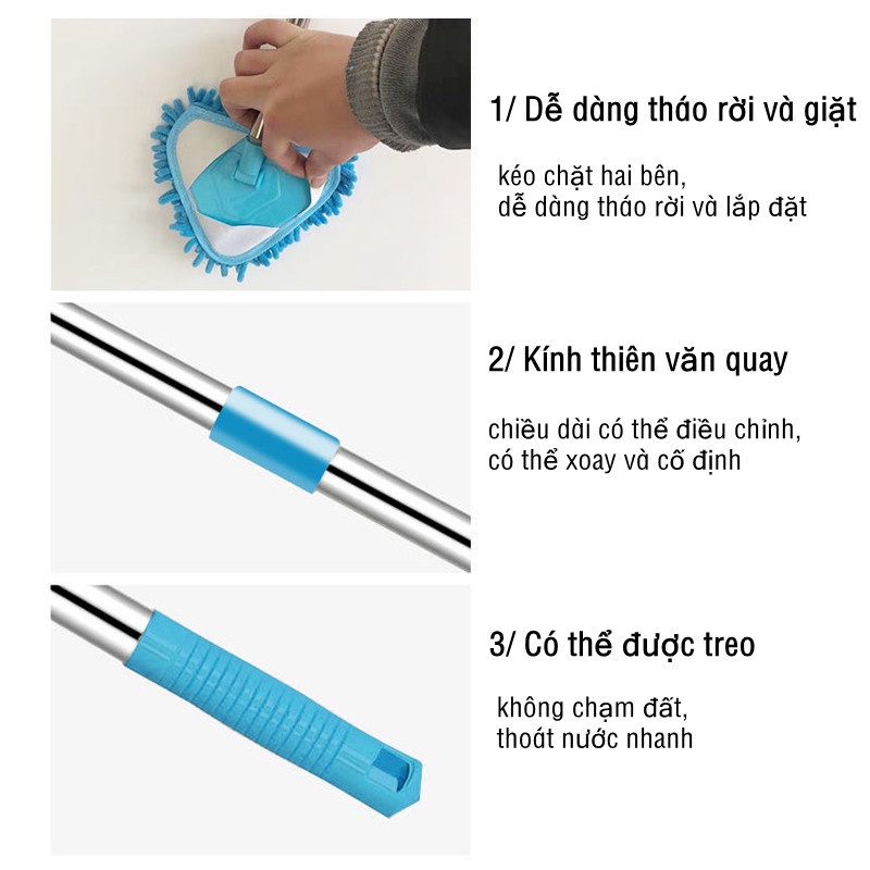 Cây lau nhà mini tiện dụng cho nhà bếp/phòng tắm