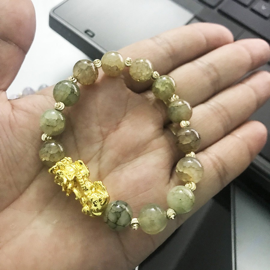 VÒng tay nam nữ VT06 phong thủy thời trang, vòng đeo tay nam KT hạt 10ly