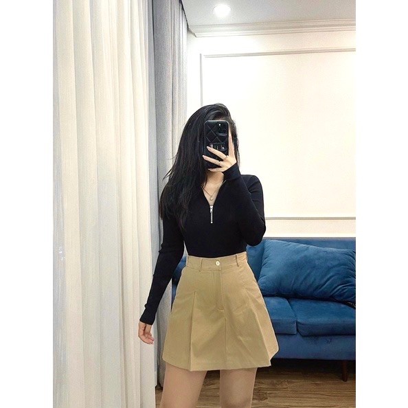 Quần giả chân váy tennis xếp ly chữ A dáng xòe lưng chun có bigsize chất kaki mịn đẹp lên dáng cực xinh CV33