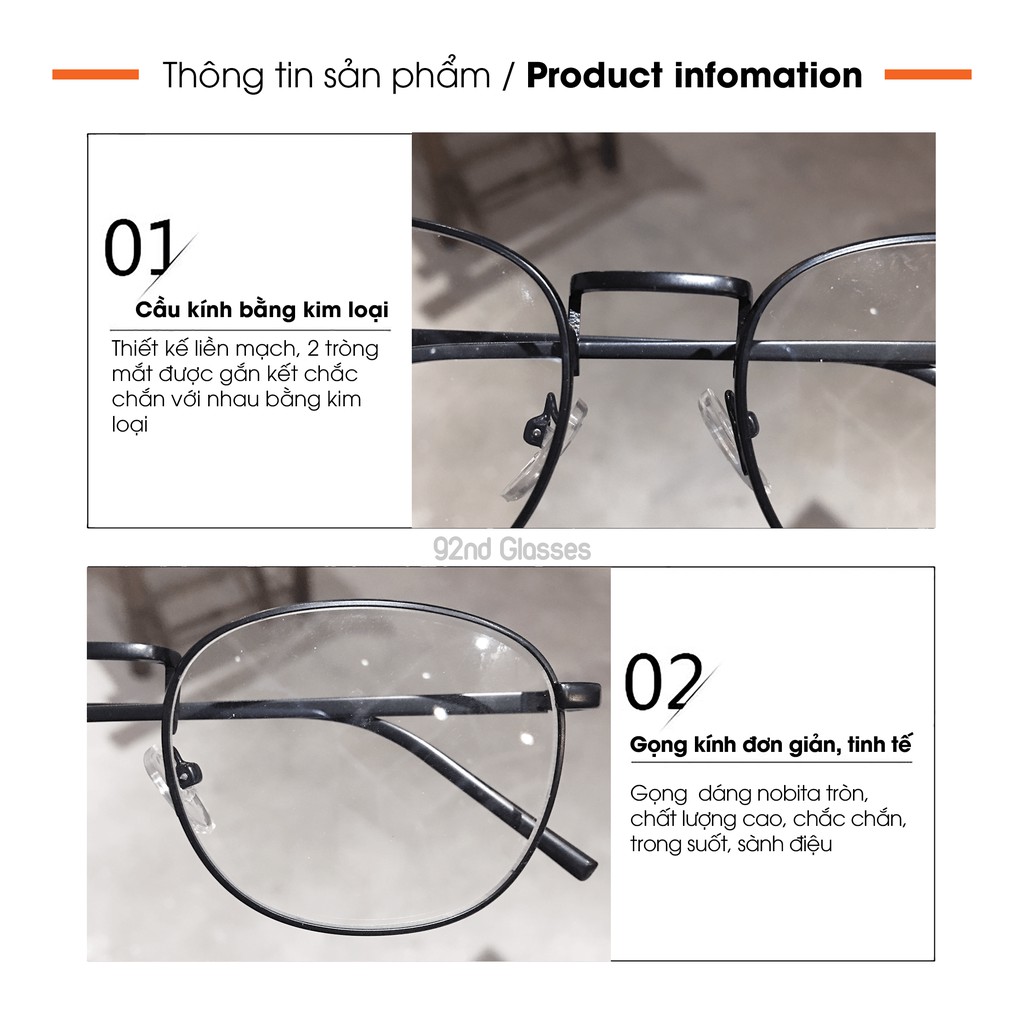 Gọng kính cận nam nữ dáng chữ nhật bầu, kim loại chắc chắn Lani 3120 - Lắp Mắt Cận Theo Yêu Cầu | BigBuy360 - bigbuy360.vn