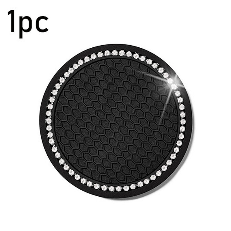 Miếng lót cốc nước hình tròn 7cm bằng nhựa pvc chống trượt cách nhiệt