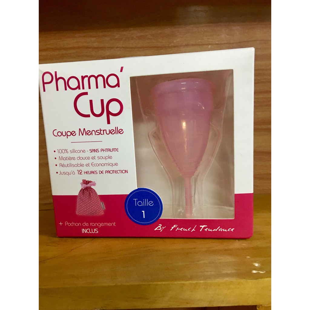 (THANH LÝ NGHỈ BÁN) Cốc nguyệt san Pharma Cup (full hộp có túi đựng)