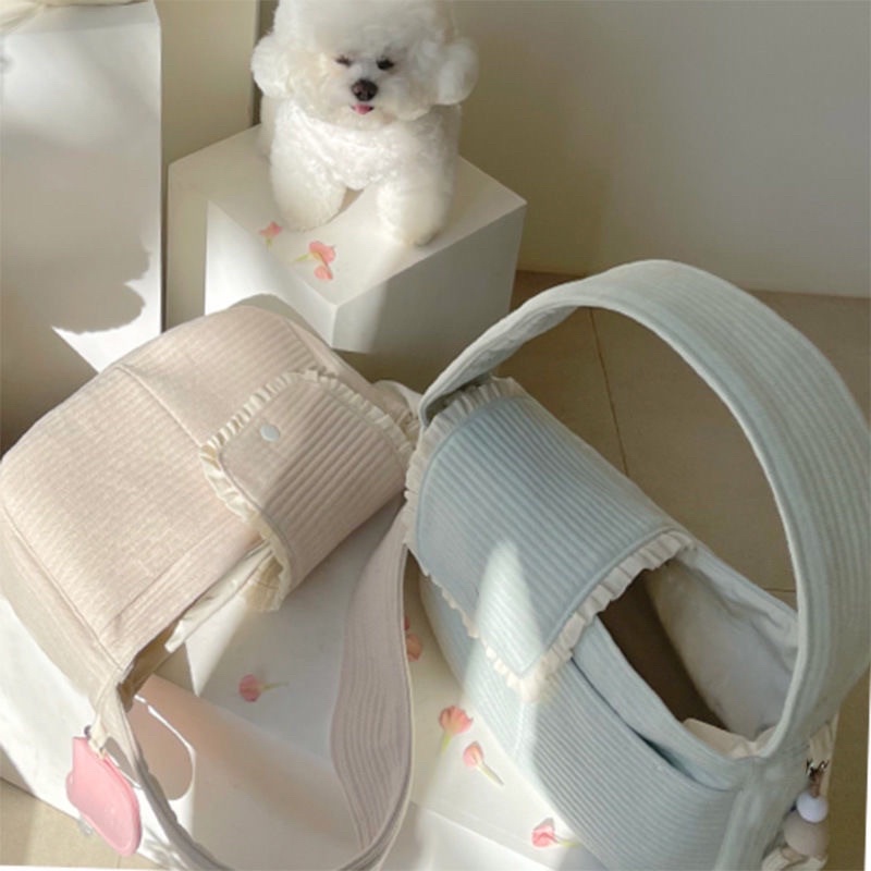 Túi vận chuyển chó mèo xinh xắn phong cách hàn quốc phụ kiện dễ thương thời trang tiện lợi đa công dụng