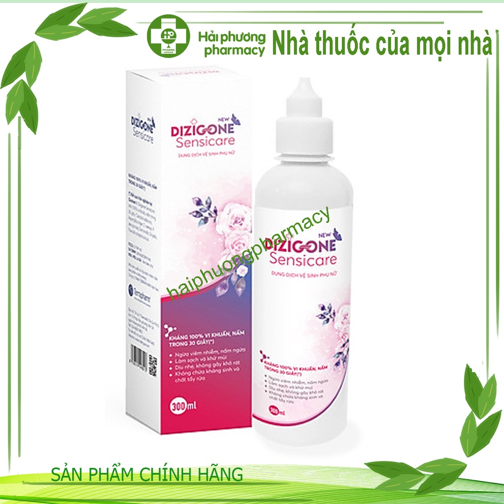 Dung dịch vệ sinh phụ nữ Dizigone Sensicare 300ml - Hết ngứa, khí hư, mùi hôi chỉ từ 2 ngày