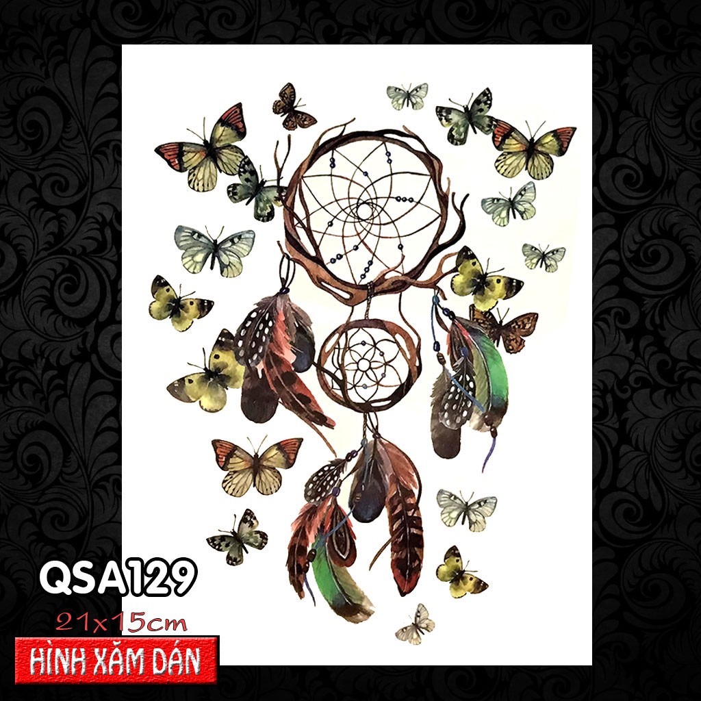 Hình Xăm Dán DreamCatcher Các Loại (21x15 cm)