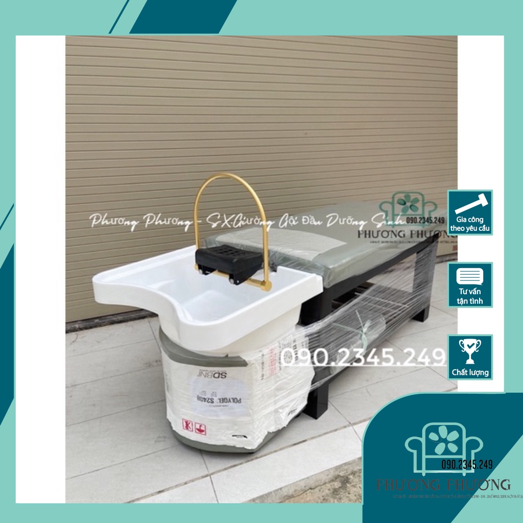 🔥 Giường Gội Đầu Dưỡng Sinh Cao Cấp, Kích Thước 70x190x70, Chất Liệu Cứng Cáp