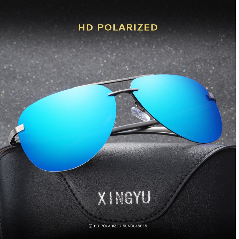 Kính Râm Kính Mát Phân Cực 2022 Thời Trang Gọng Nhôm Magie Cho Nam Nữ Chống Tia UV400