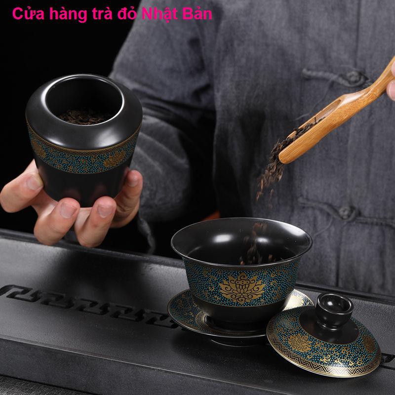 Bộ ấm trà Kung Fu Trung Quốc mới hộ gia đình được bảo hiểm bát Cup sáng tạo gốm cao cấpnhà cửa đời sống