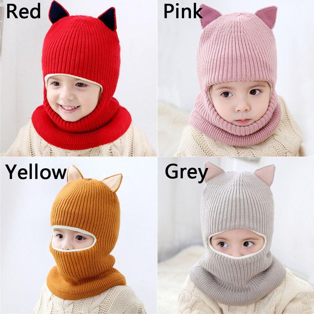 Layor1 Mũ Lót Lông Cừu Mềm Mại Giữ Ấm Mùa Đông Kèm Khăn Choàng Che Tai Dành Cho Bé