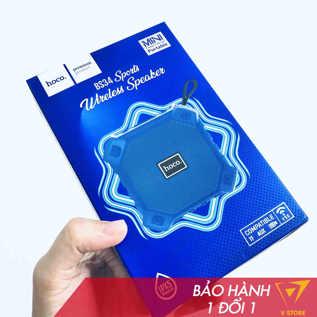 Loa mini bluetooth bs34 BS47 hoco nghe nhạc không dây thẻ nhớ tf usb aux 3.5 radio fm chống nước ipx5 hay rẻ